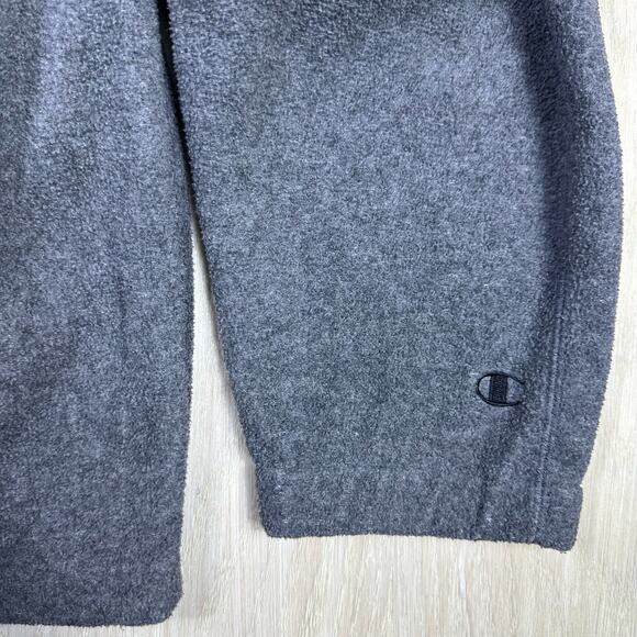 Champion Vintage Gray Fleece 1/3 Zip Pullover Casual Sweater Jacket Men's XL - Picture 6 of 13